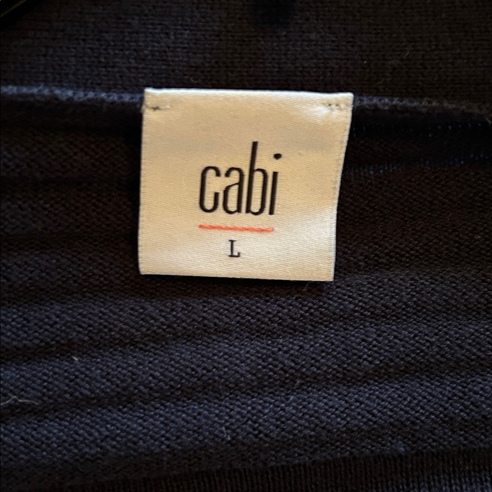 CAbi Classic Cardigan | Sweater In Navy Blue Style Number 5135 - Picture 4 of 5
